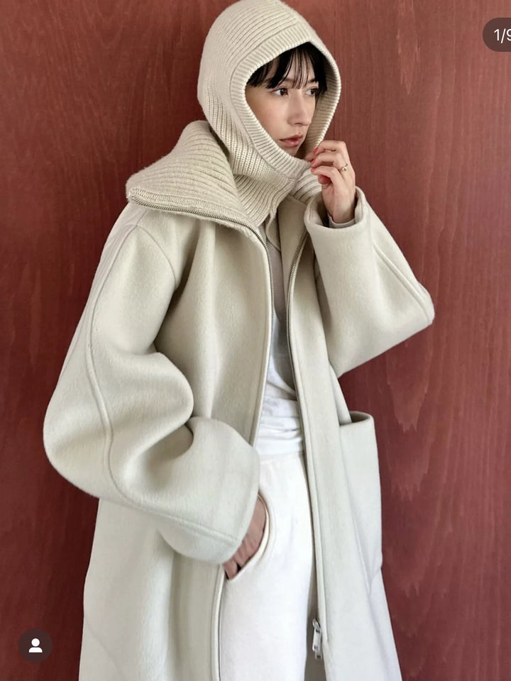 Woolen Lapel Coat