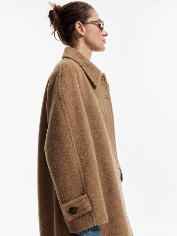 Gravel Brown Alpaca Coat