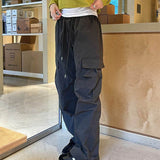 Trendy Elastic Waist Tooling Pants for Men and Women