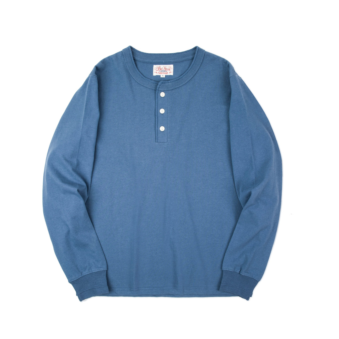 Long-Sleeved Henry Collar Tee