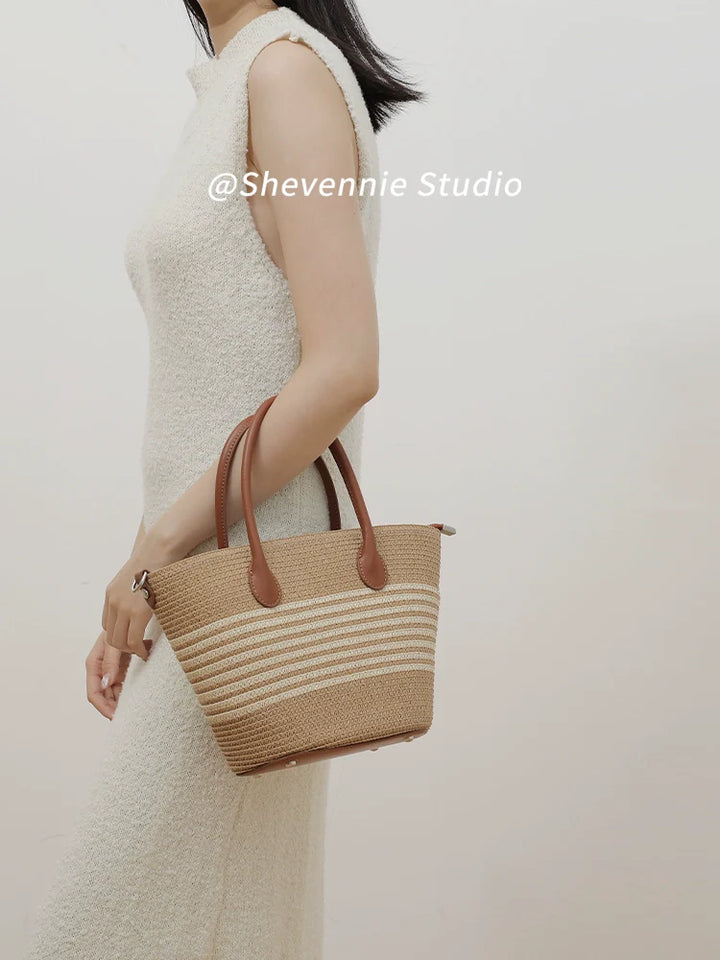 Woven Straw Tote