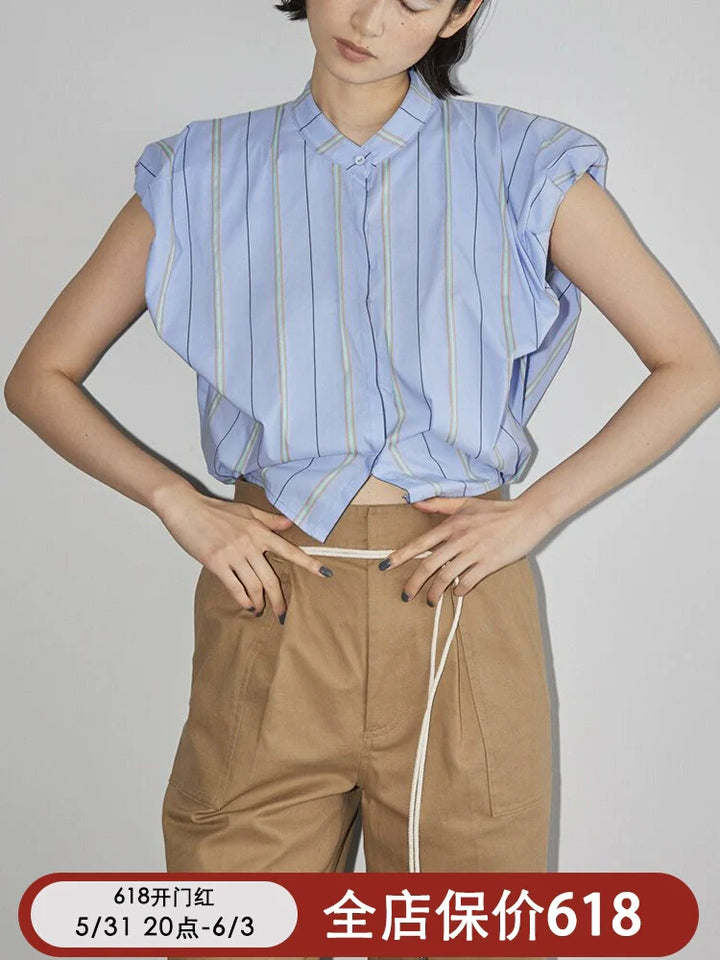 Striped Poplin Shirt