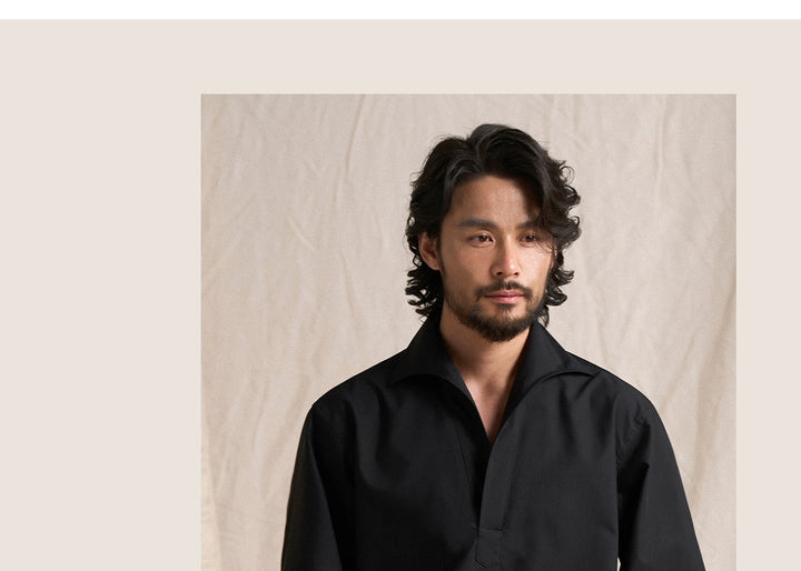 Silken Modal Half-Placket Shirt