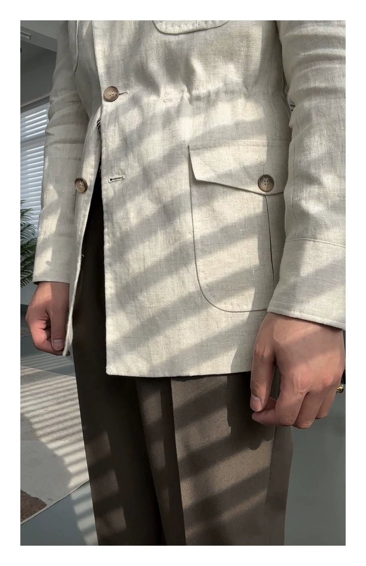 Linen Safari Jacket