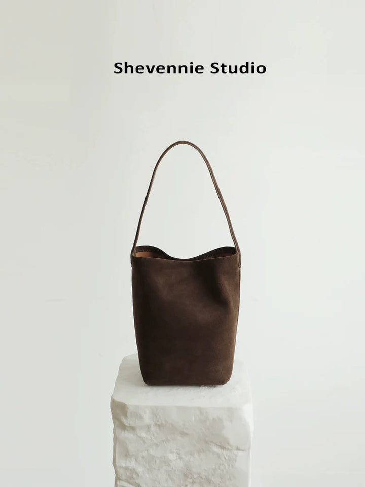 Suede Commuter Tote