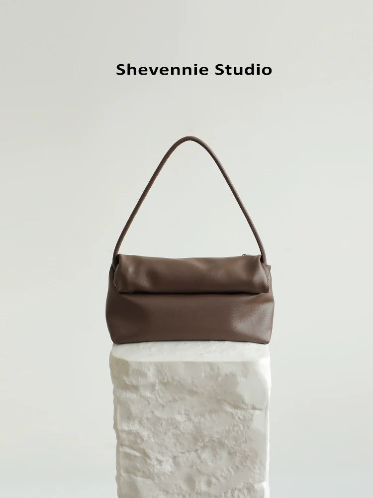 Leather Bucket Tote