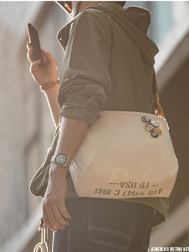 Canvas Messenger Bag