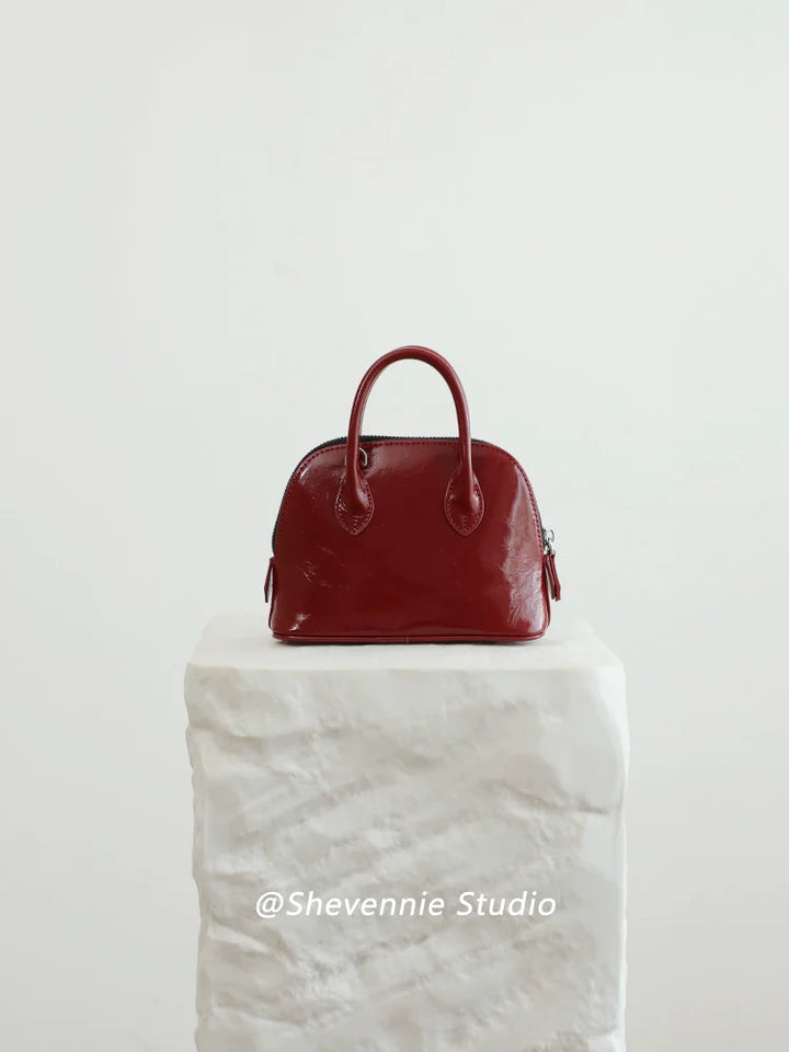 Shell Mini Leather Bag