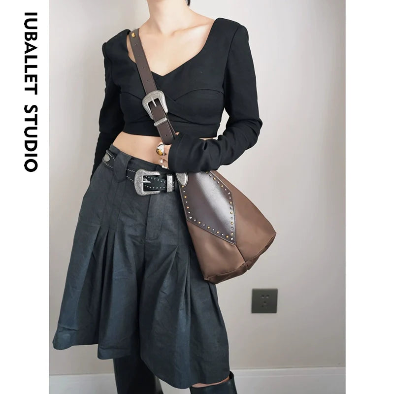 Crossbody Leather Tote