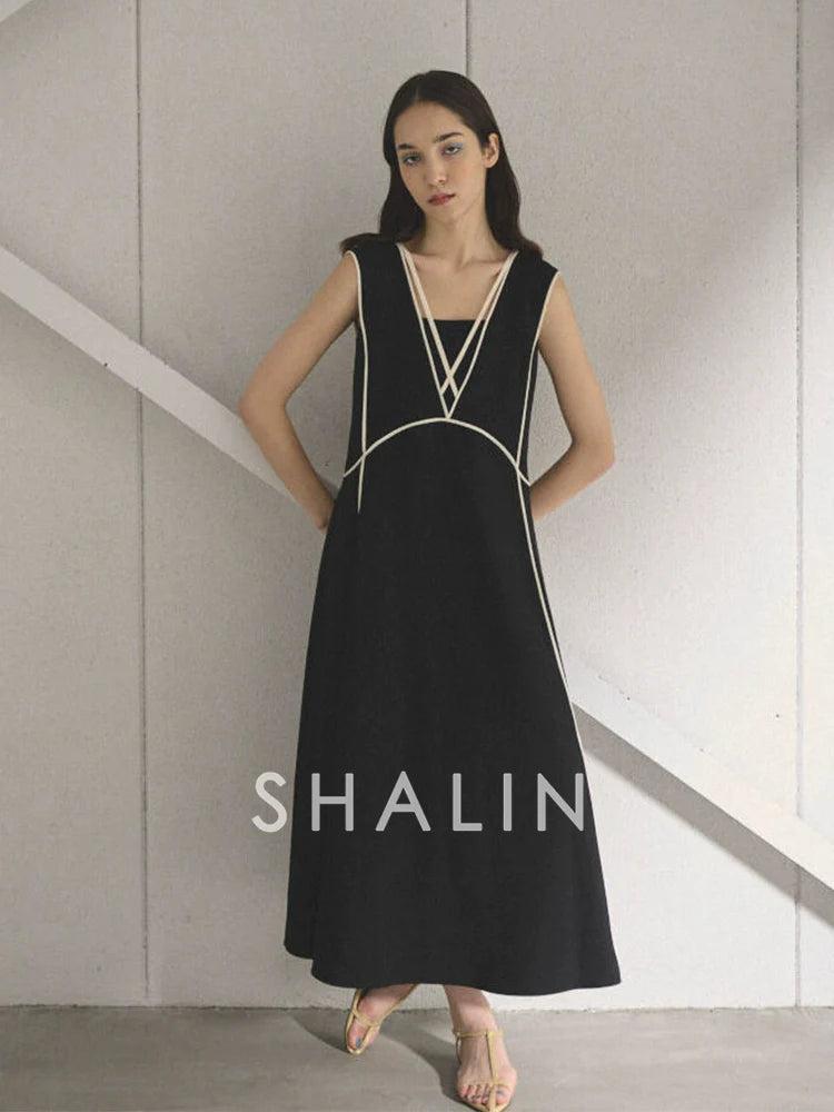 A-Line V-Neck Dress