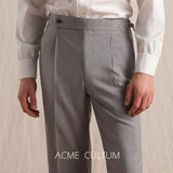 Men's Italian Handmade One-Piece Collar Shirt - 100% Pima Cotton Long Sleeve Business Casual White Shirt
