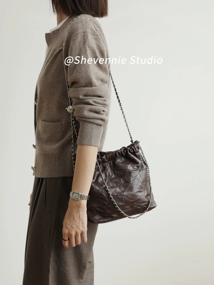 Waxed Leather Tote