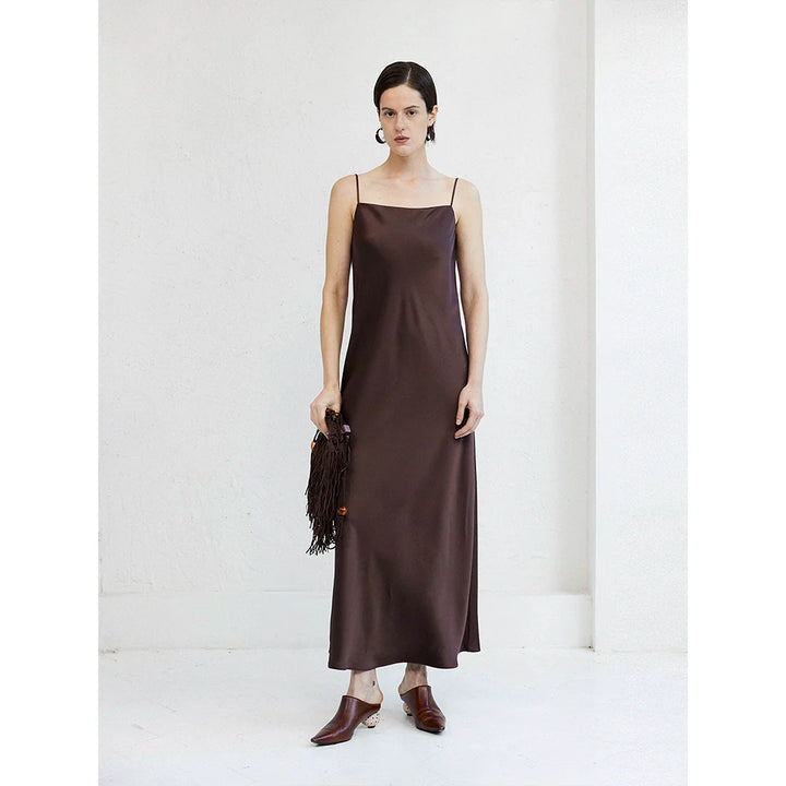 Acetate Ripple Slip Dress