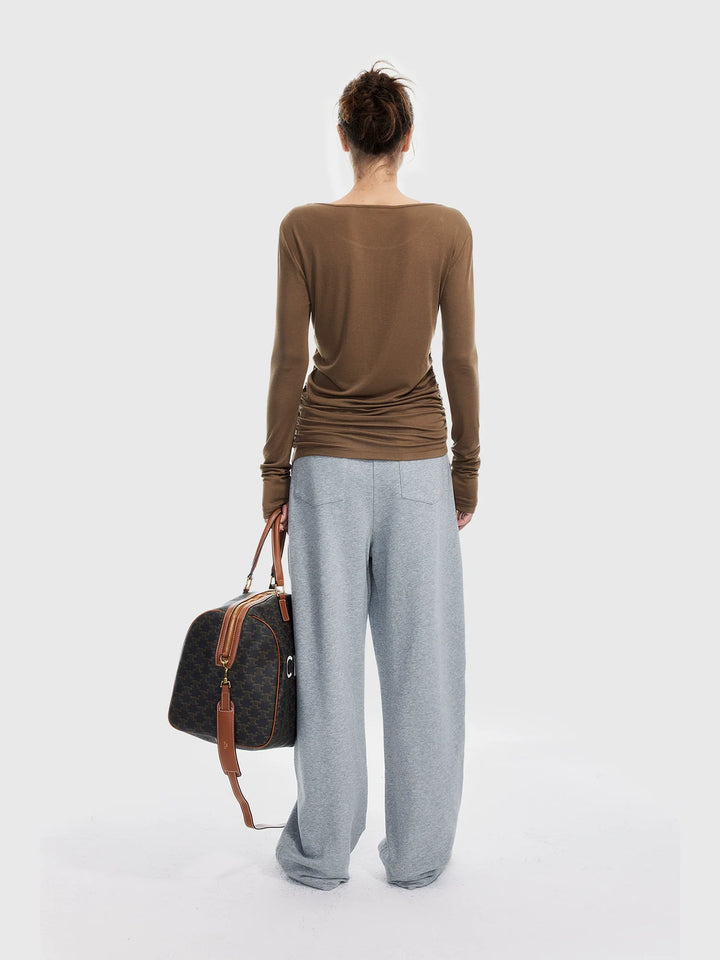 Lyocell Wool Asymmetrical Top