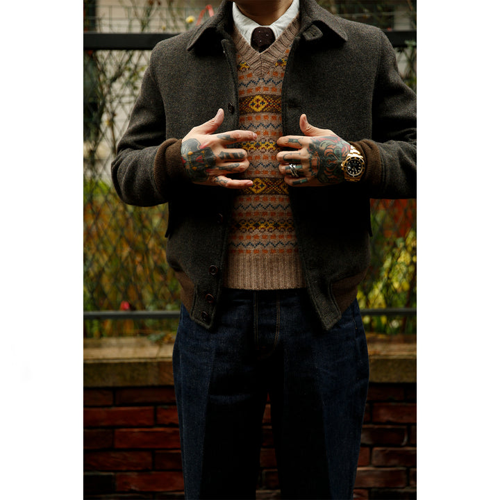 Tweed Harrington Jacket