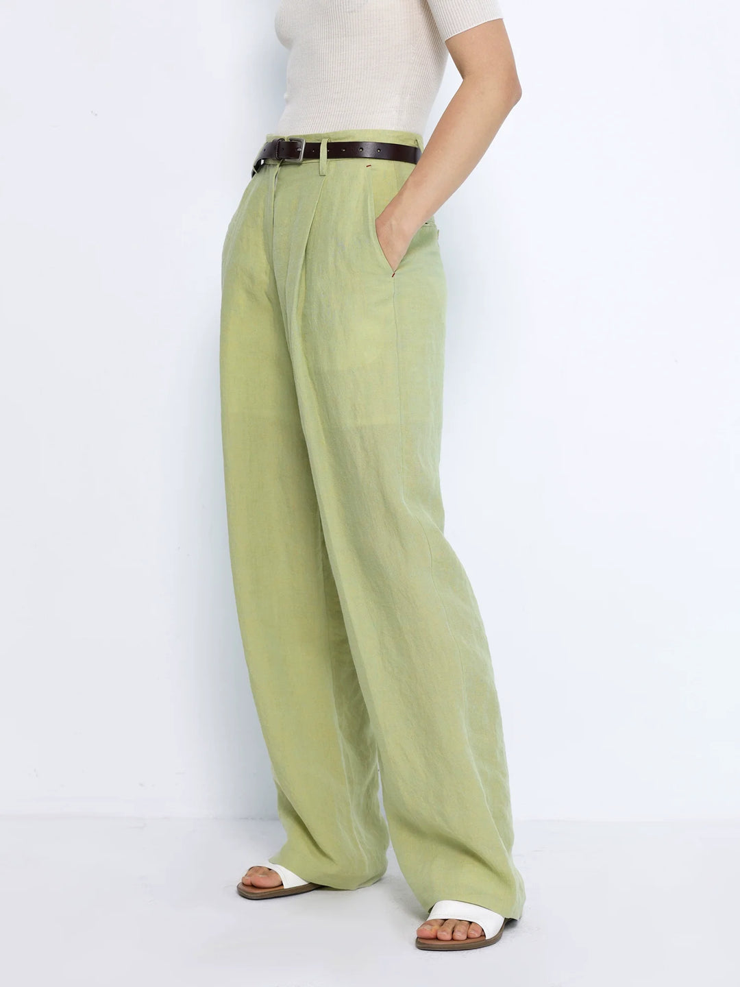 Linen Blend Trousers