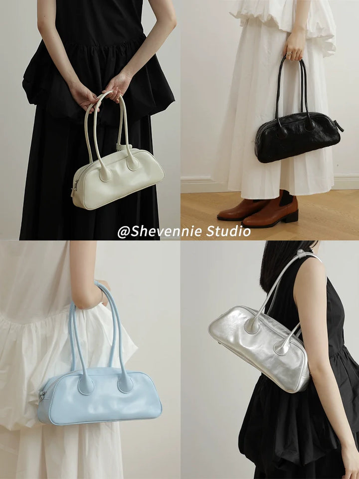 Shevennie Leather Baguette