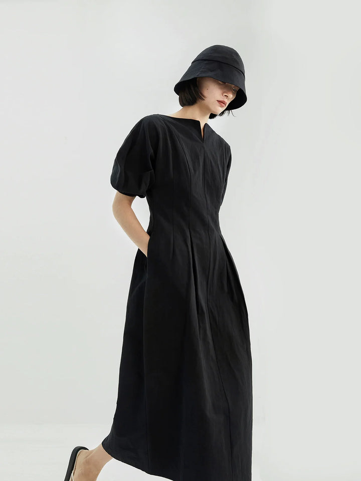 Hemp Lantern Sleeve Dress