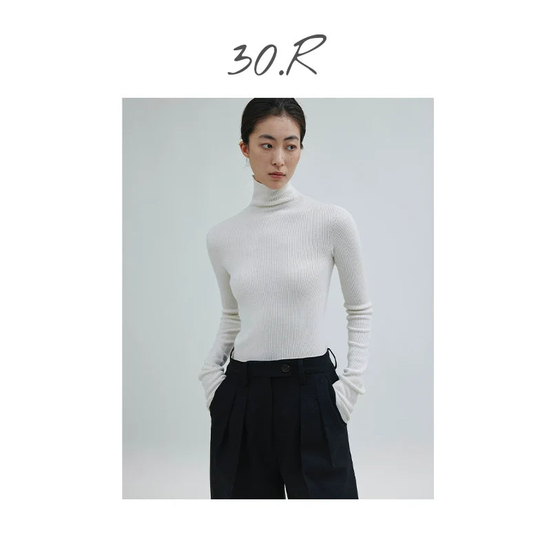 Natural Silk Cashmere Turtleneck