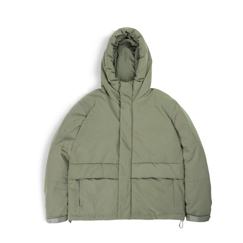 Men's Winter Jacket: Japanese Retro Duck Down Hooded Cotton Coat