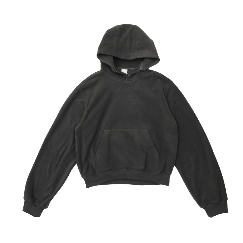 Unisex 23FW Fall/Winter American Vintage Cleanfit Cropped Polar Fleece Hoodie