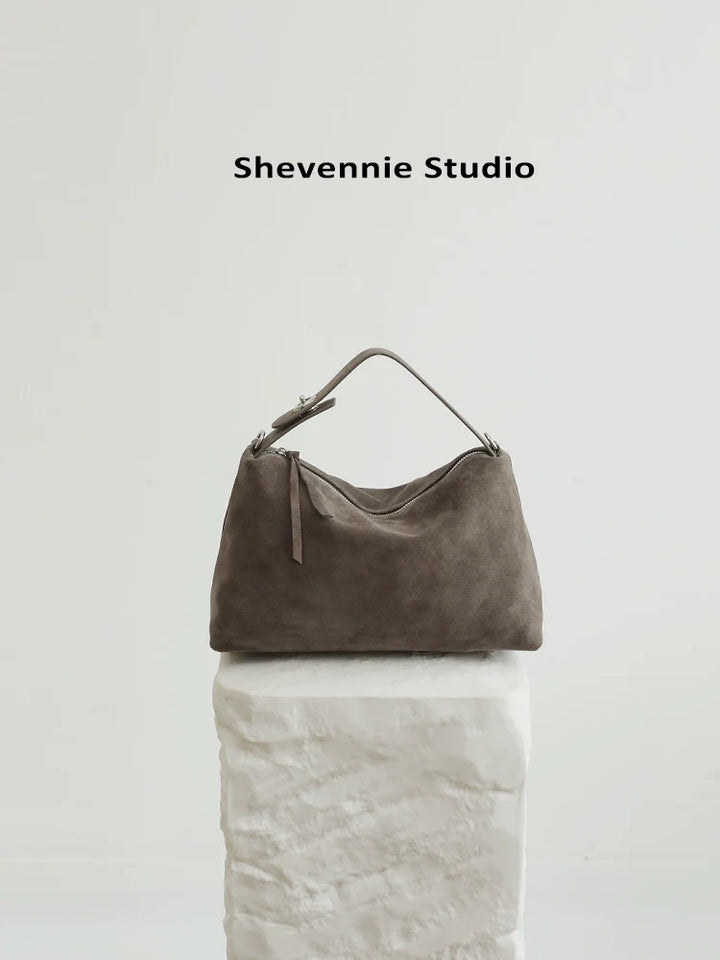 Frosted Suede Commuter Tote