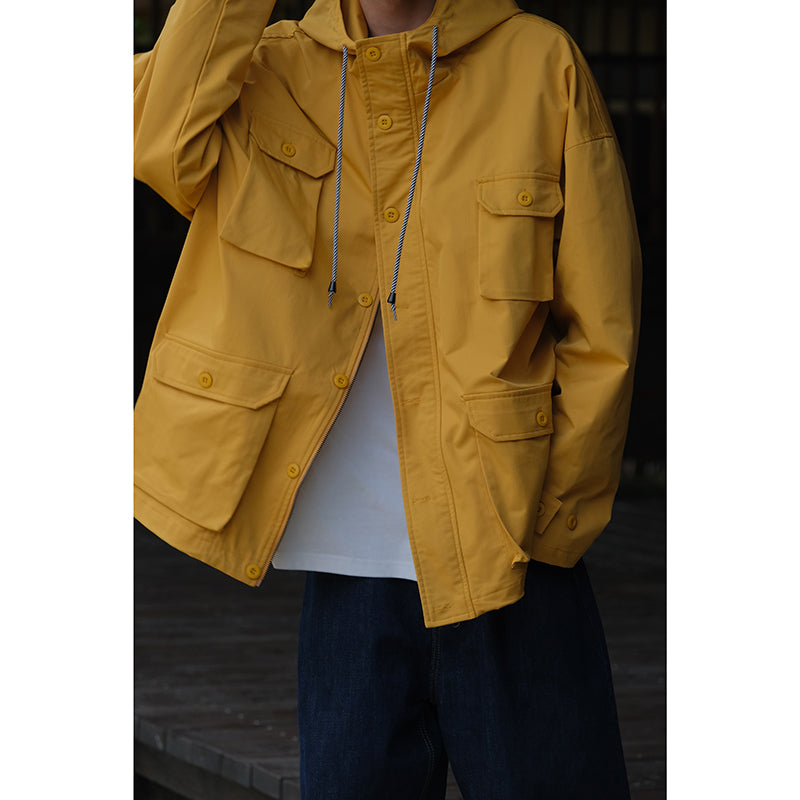 Hooded Multi-Pocket Jacket