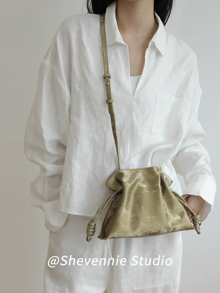 Pleated Cloud Shoulder Bag