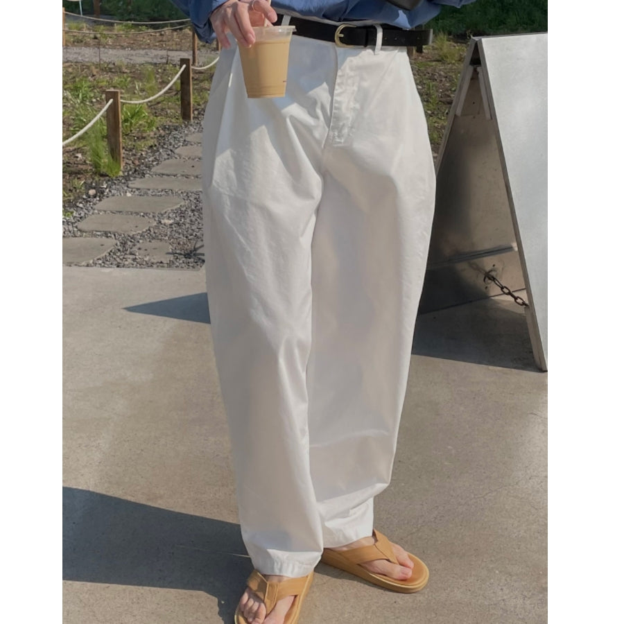 Wide-Leg Casual Trousers