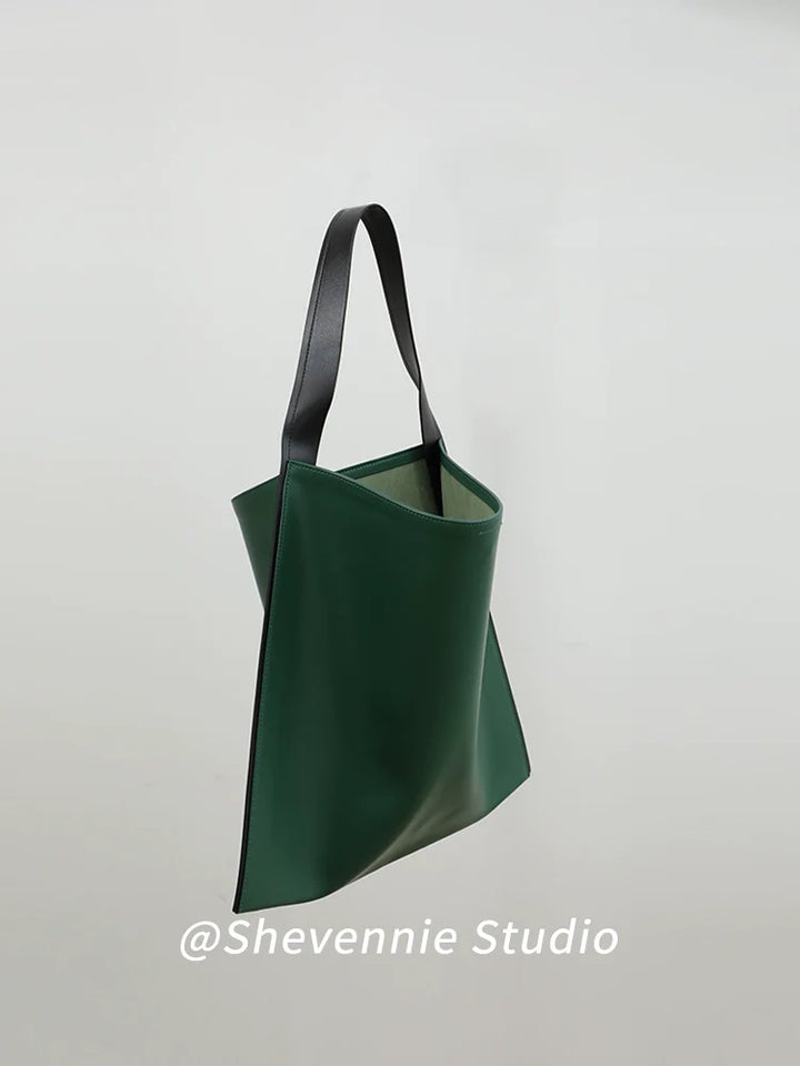 Leather Bucket Tote