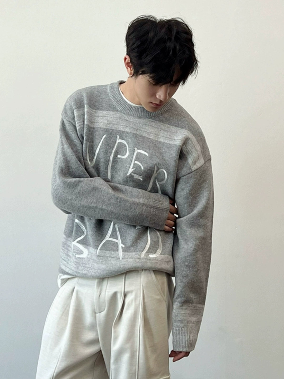 Gradient Color Wool Sweater