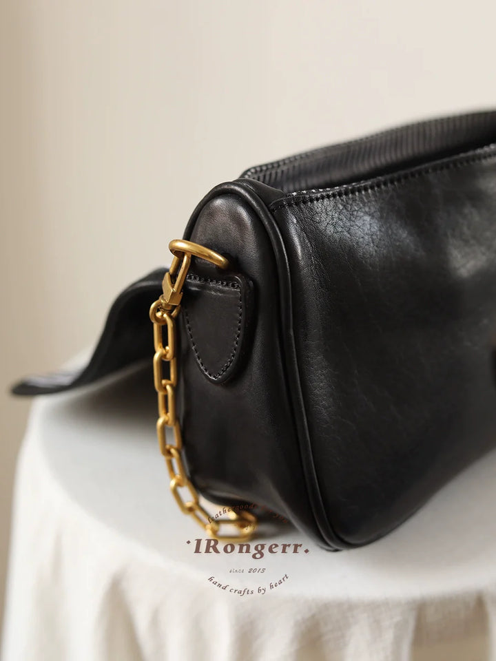 Leather Chain Baguette