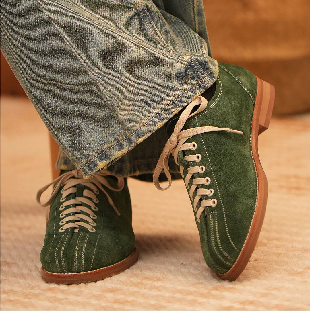 Yizhi Vintage Bowling Sneakers