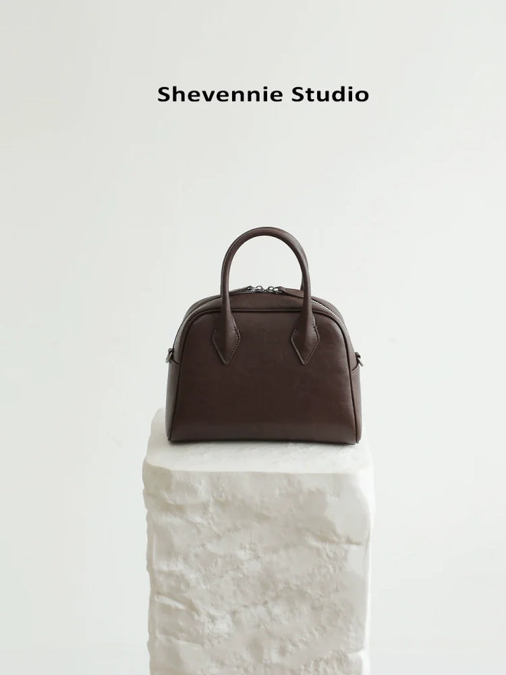 Luxe Leather Boston Bag