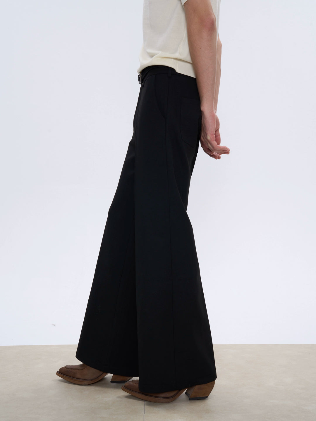 A-Line Wide-Leg Trousers