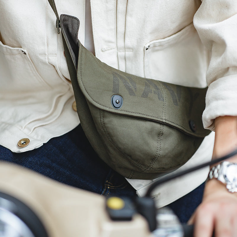 Navy Messenger Bag