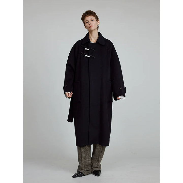 All Wool Horn Button Coat