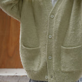 Winter Wool Sweater Cardigan with Seahorse Hair Men and Women