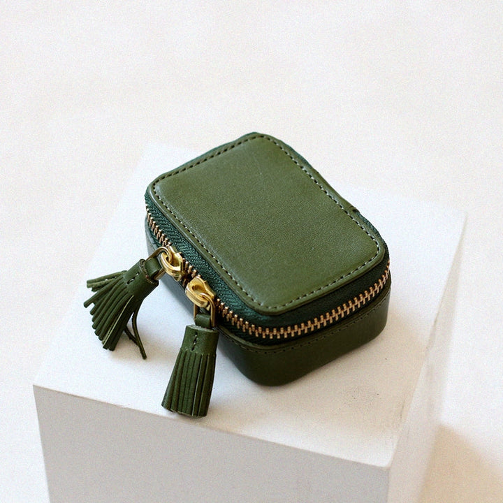 Leather Tassel Cosmetic Case