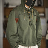 Retro WWII Style Men's Weather Jacket with Hood