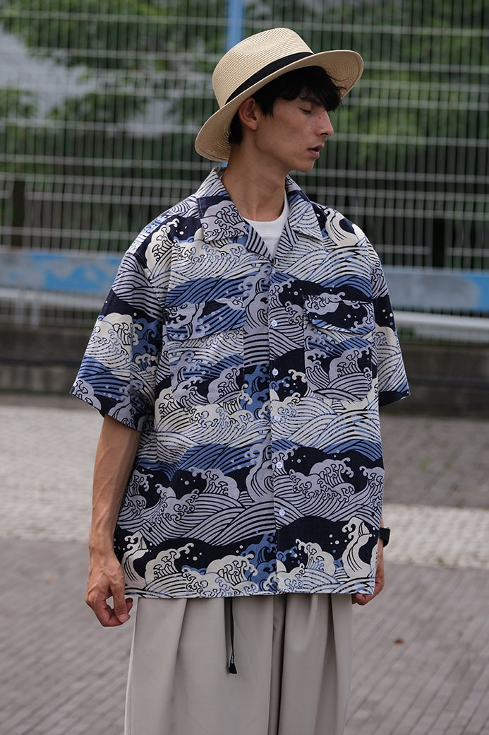 Aloha Wave Cuban Collar Shirt