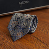 Italian Gentleman's Banquet Tie - Elevate Business Formality with High-End Patterns, Perfect for Retro Suit and Wedding Elegance