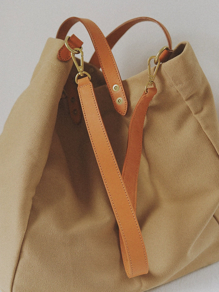 Canvas Leather Tote