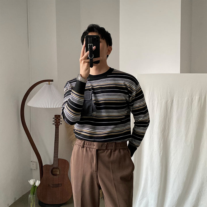 Korean Striped Sweater