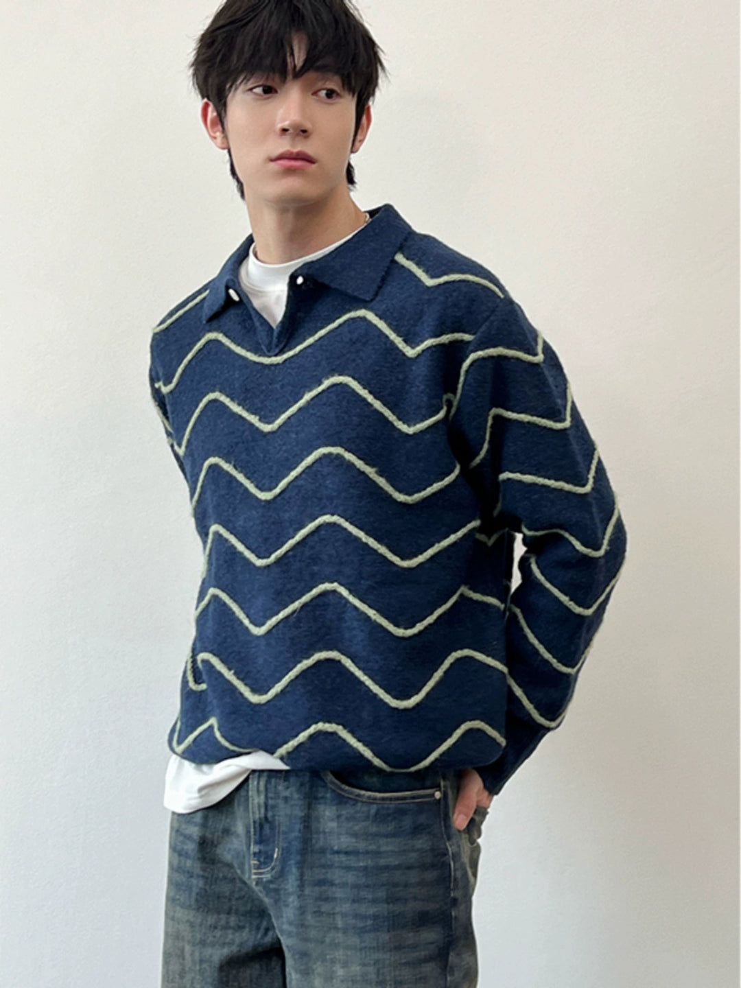 Lapel Polo Sweater