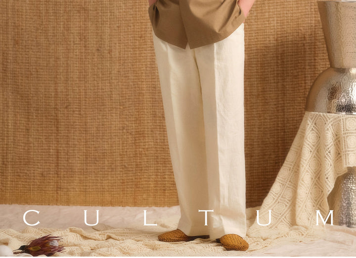 Linen Drawstring Trousers