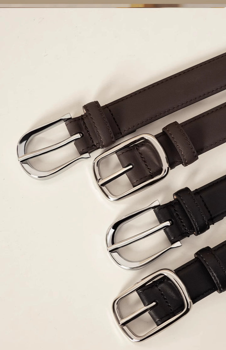 Leather Pin Buckle Belt