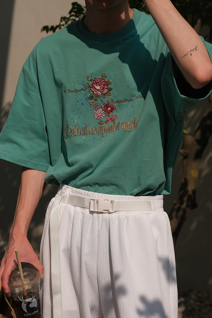 Embroidered Cotton Tee