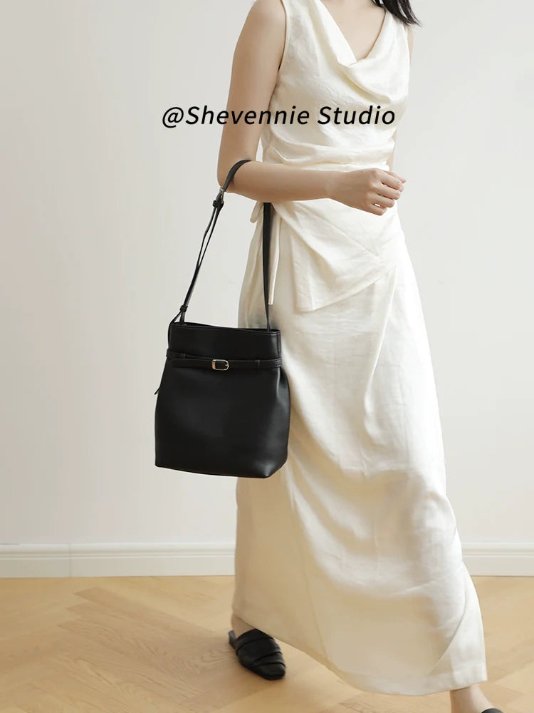 Shevennie Leather Tote