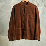 French Tooling Corduroy Jacket with Disc Buckle